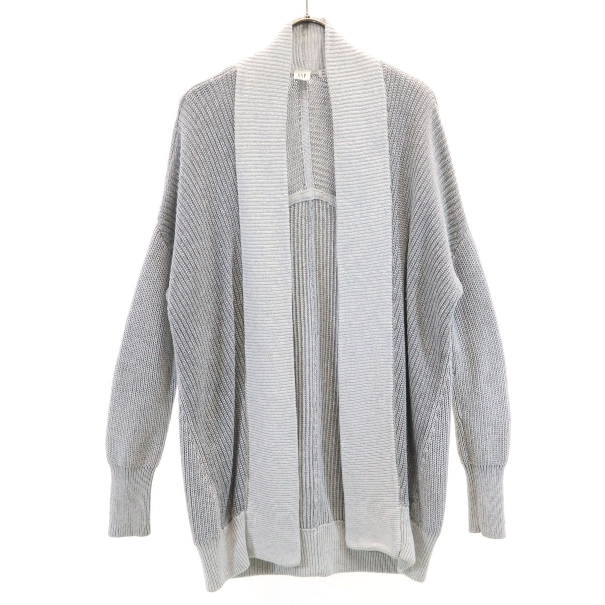 GAP ギャップ 長袖 ロング ニットカーディガン XS グレー