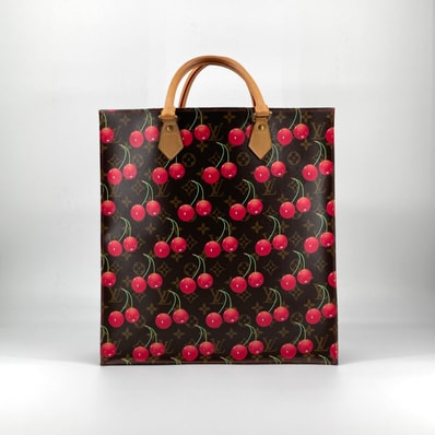 LOUIS VUITTON(ルイ・ヴィトン) ×村上隆コラボ サックプラ M95010 トートバッグ チェリー