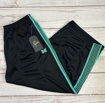 NEEDLES x STUDIOUS Exclusive H.D. Track Pant - Poly Smooth "Black"