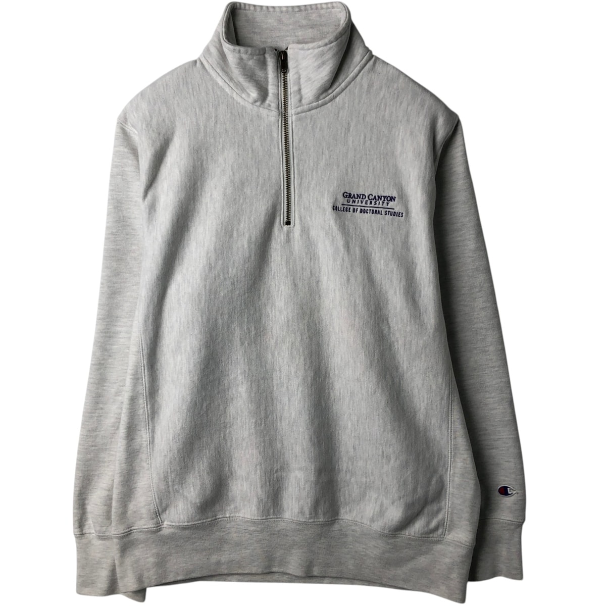 古着 チャンピオン Champion REVERSE WEAVE リバースウィーブ ハーフジップスウェットシャツ トレーナー メンズL相当/eaa629570