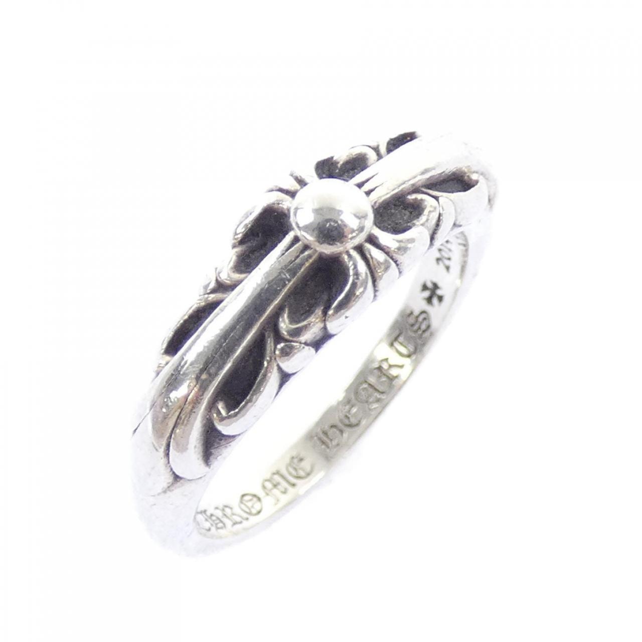 Chrome Hearts Baby Classic Floral Cross Ring "Silver"