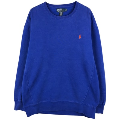 古着 ラルフローレン Ralph Lauren POLO by Ralph Lauren ワンポイントロゴスウェットシャツ トレーナー メンズL相当/eaa599603