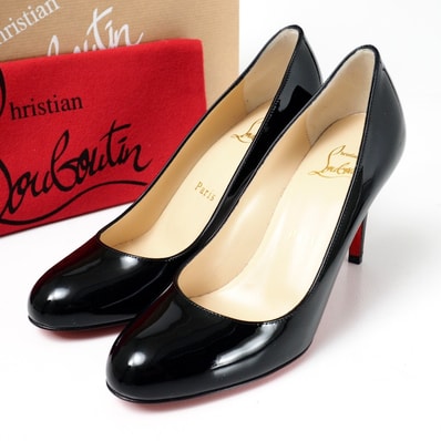 ■美品■Christian Louboutin クリスチャンルブタン SIMPLE PUMP 85 パンプス サイズ34.5 パテント イタリア製 ブランド古着【中古】20260401/RA8719