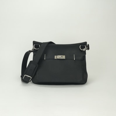 エルメス HERMES ジプシエール34 ジプシエール 34 バッグ ショルダーバッグ トリヨンクレマンス ノワール Noir ブルーインディゴ Blue Indigo ブラック Black ネイビー Navy 黒 紺 シルバー金具
