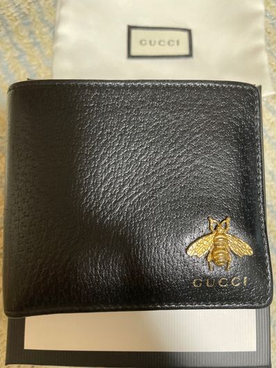 GUCCI Animalier Leather Wallet