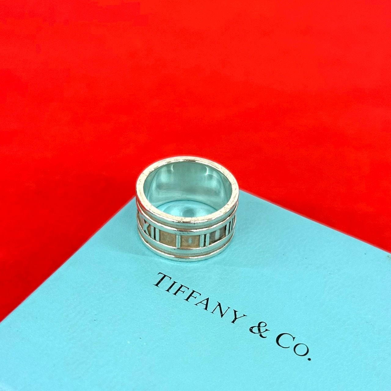 TIFFANY&Co. ティファニー ワイド アトラス リング シルバー925 リング・指輪 19号 シルバー
 24457