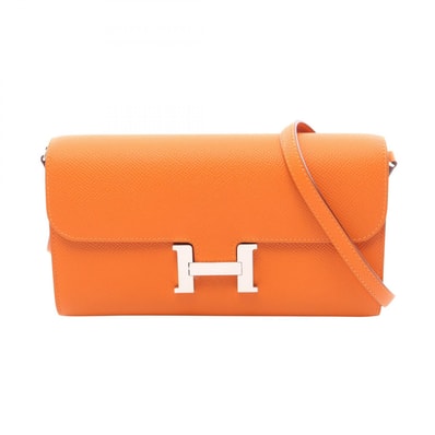 エルメス HERMES コンスタンス ロング トゥーゴー ショルダーバッグ バッグ レザー ヴォーエプソン ヴォーエプソン オレンジ W刻印(2024年製造) レディース オレンジ系 【中古】