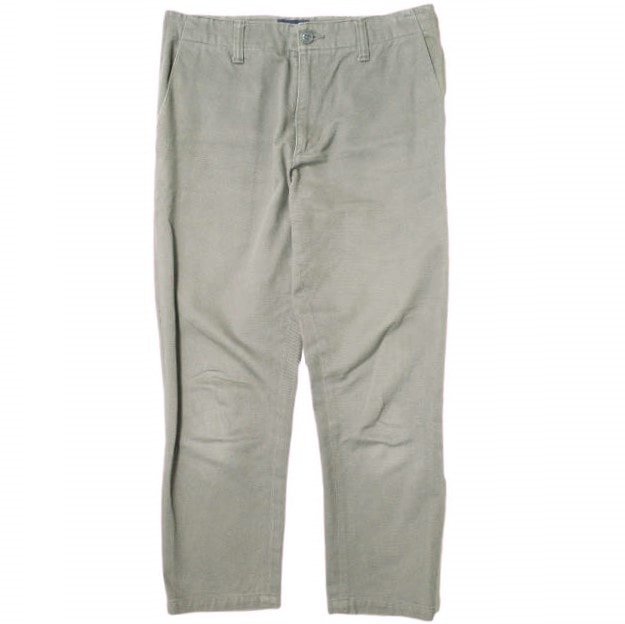 DESCENDANT ディセンダント 日本製 コットンツイルテーパードパンツ 1 グレー クジラ刺繍 チノ wtaps ボトムス g22000