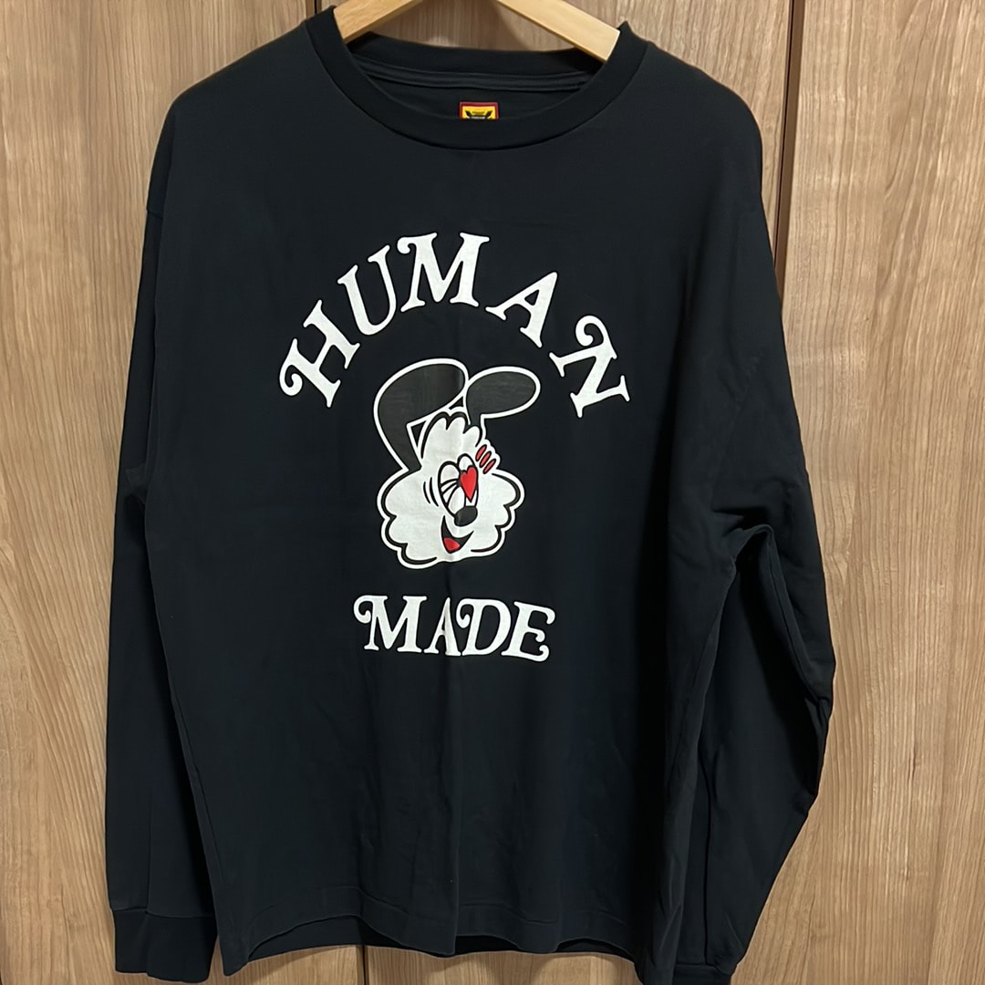 HUMAN MADE GDC White Day L/S T-shirt "Black" / VERDY