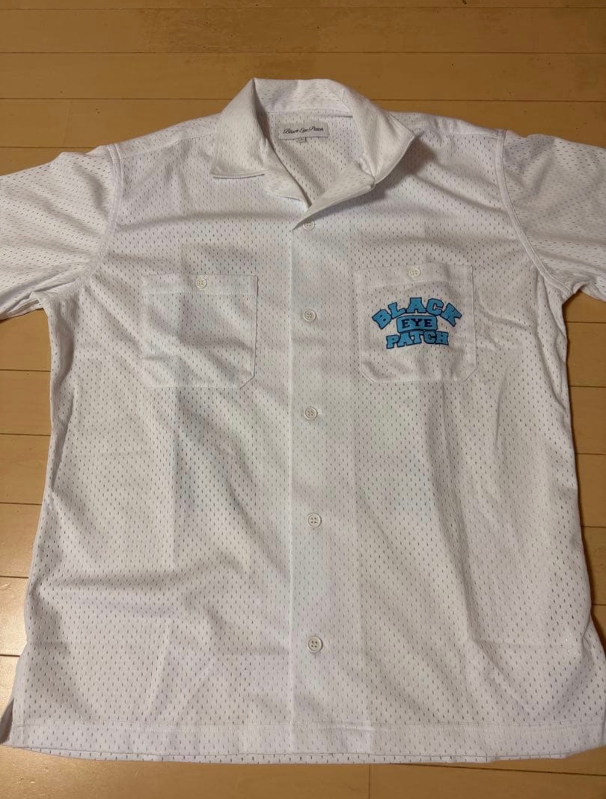 Black Eye Patch Area Code S/S Mesh Shirt "White"