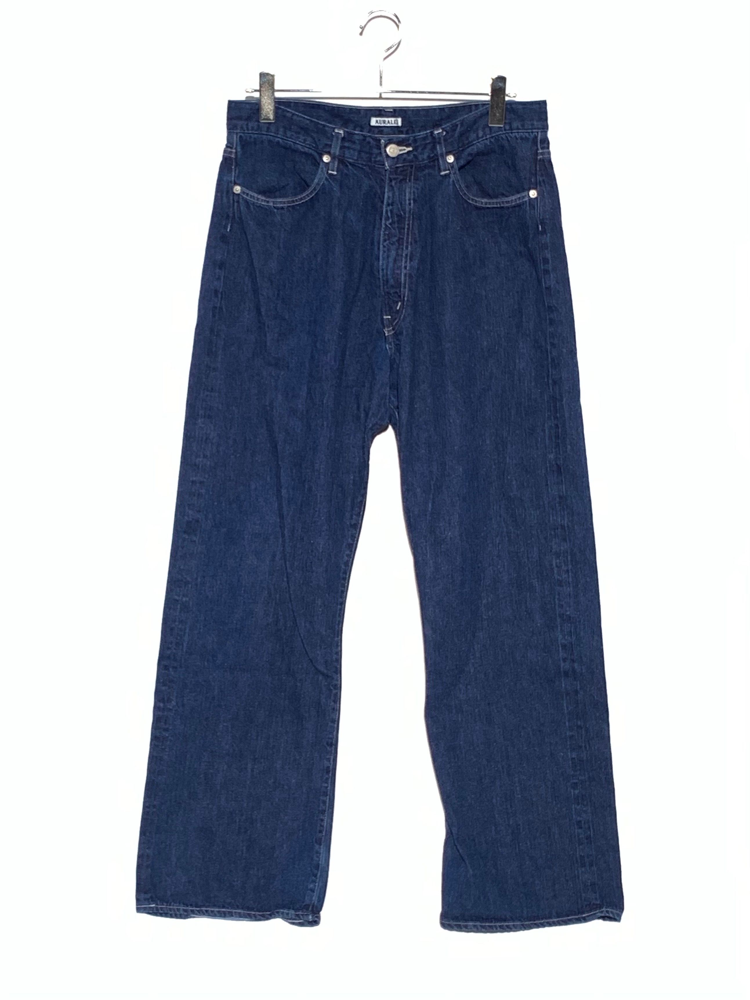 AURALEE SELVEDGE LIGHT DENIMPANTS indigo