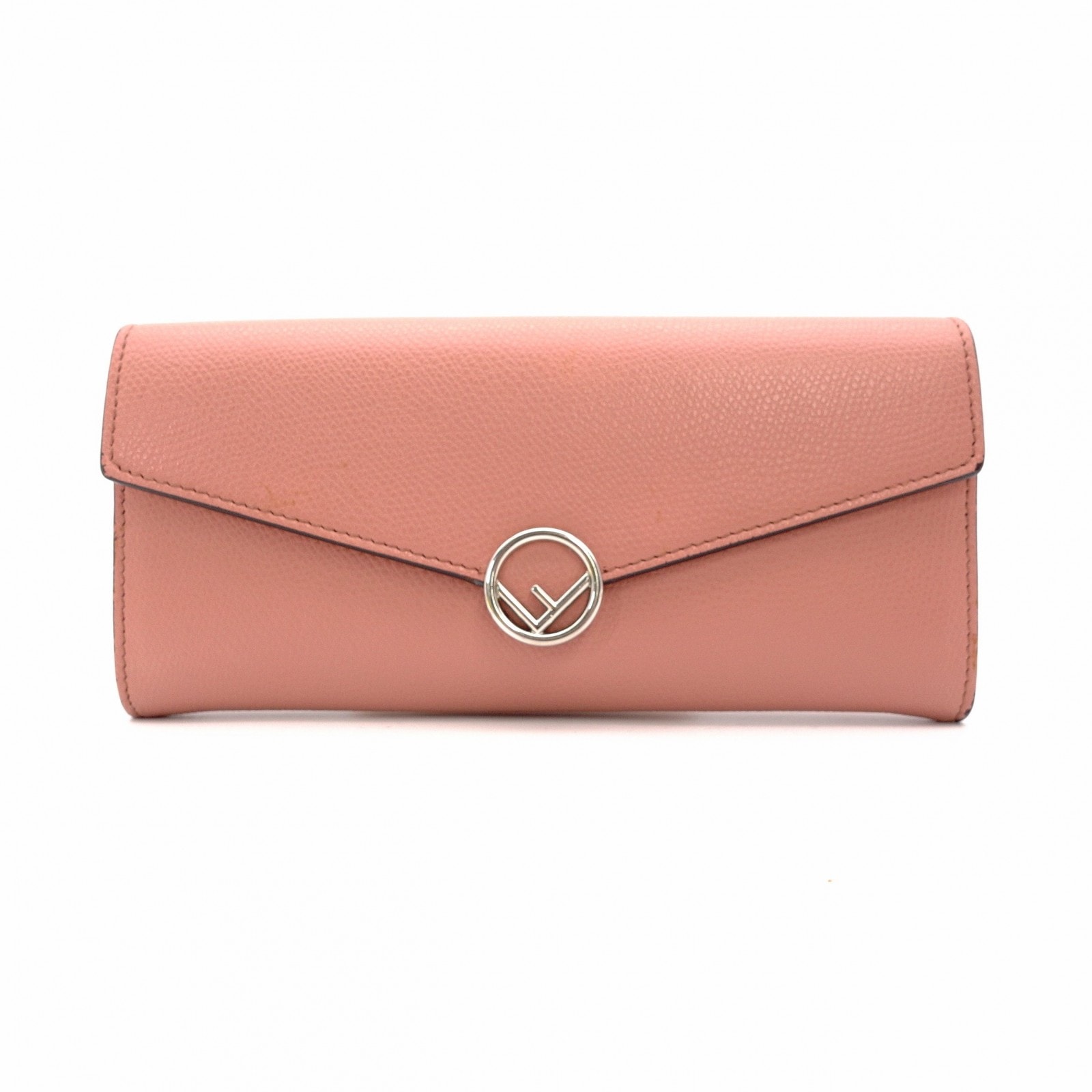 FENDI フェンディ エフイズ 長財布 レザー コーラルピンク 財布