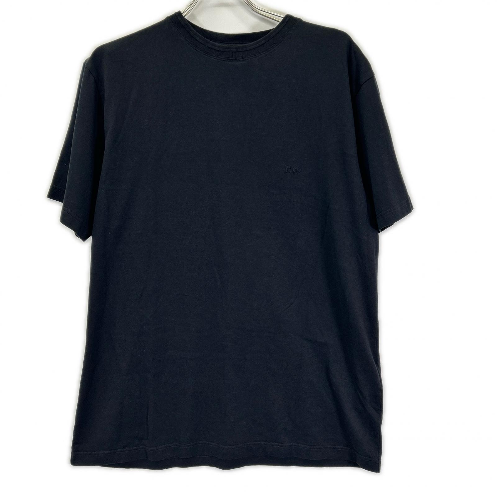 ディオール 693J622A3303 ブラック コットンジャージーTシャツ M