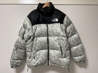 Supreme x The North Face Nuptse Jacket "White Paper Print"