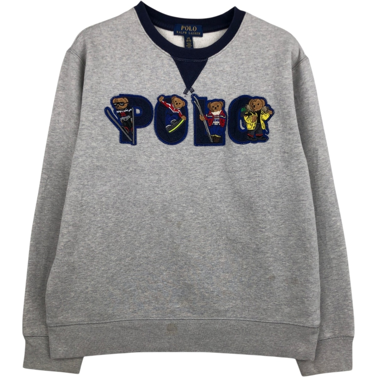 古着 ラルフローレン Ralph Lauren POLO RALPH LAUREN ポロベア ロゴスウェットシャツ トレーナー レディースL相当/eaa621194