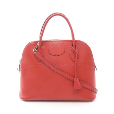 エルメス HERMES ボリード31 ルージュガランス 2WAY ハンドバッグ バッグ レザー シェーブル ルージュガランス □I刻印(2005年製造) レディース レッド系 【中古】