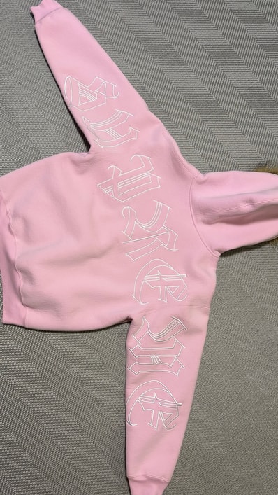 Supreme Faux Fur Zip Up Hooded Sweatshirt "Light Pink"