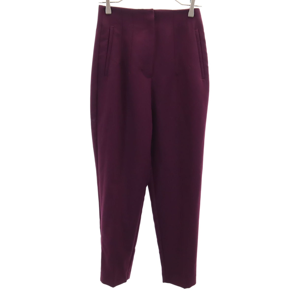 ZARA ザラ ストレッチ テーパードパンツ S ワインレッド
