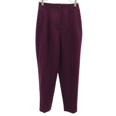 ZARA ザラ ストレッチ テーパードパンツ S ワインレッド