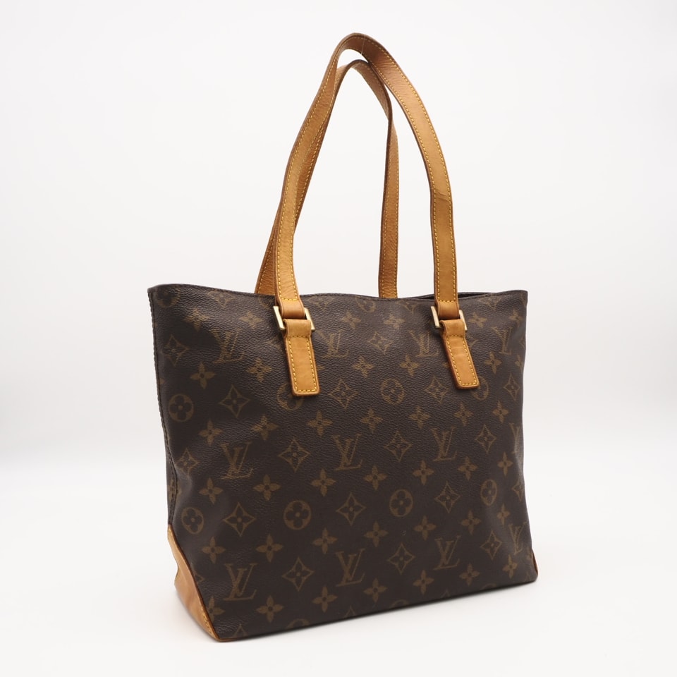 LOUIS VUITTON ルイ・ヴィトン モノグラム カバピアノ M51148 ハンドバッグ ブラウン ベージュ コーティングキャンバス レザー レディース