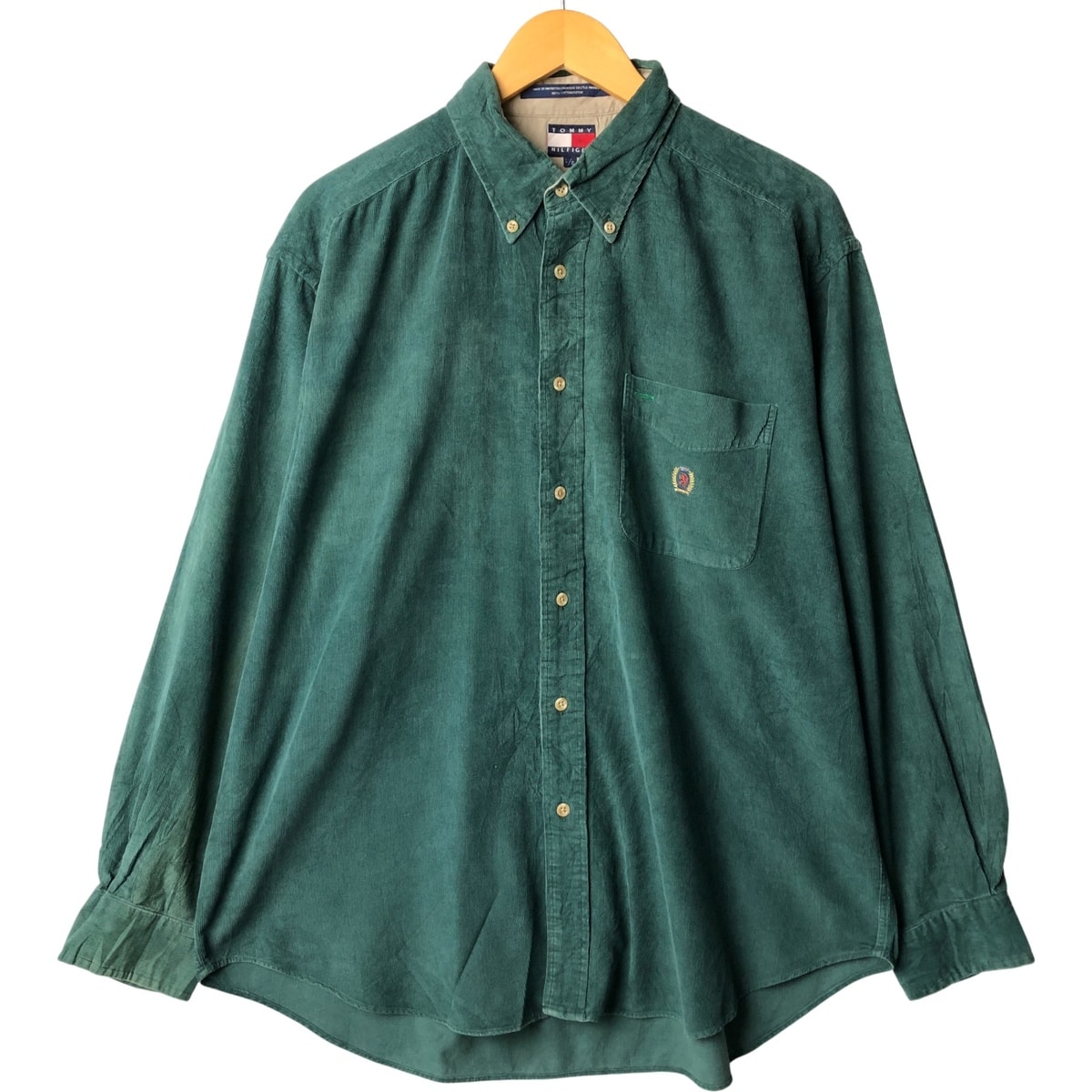 古着 90年代~ トミーヒルフィガー TOMMY HILFIGER 長袖 ボタンダウン コーデュロイシャツ メンズL相当 ヴィンテージ/eaa545515