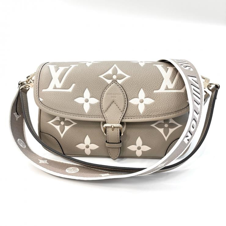 ルイ・ヴィトン LOUIS VUITTON ディアヌ バイカラーアンプラント M46583 トゥルトレーム クレーム ショルダーバッグ【鑑定済み】正規品