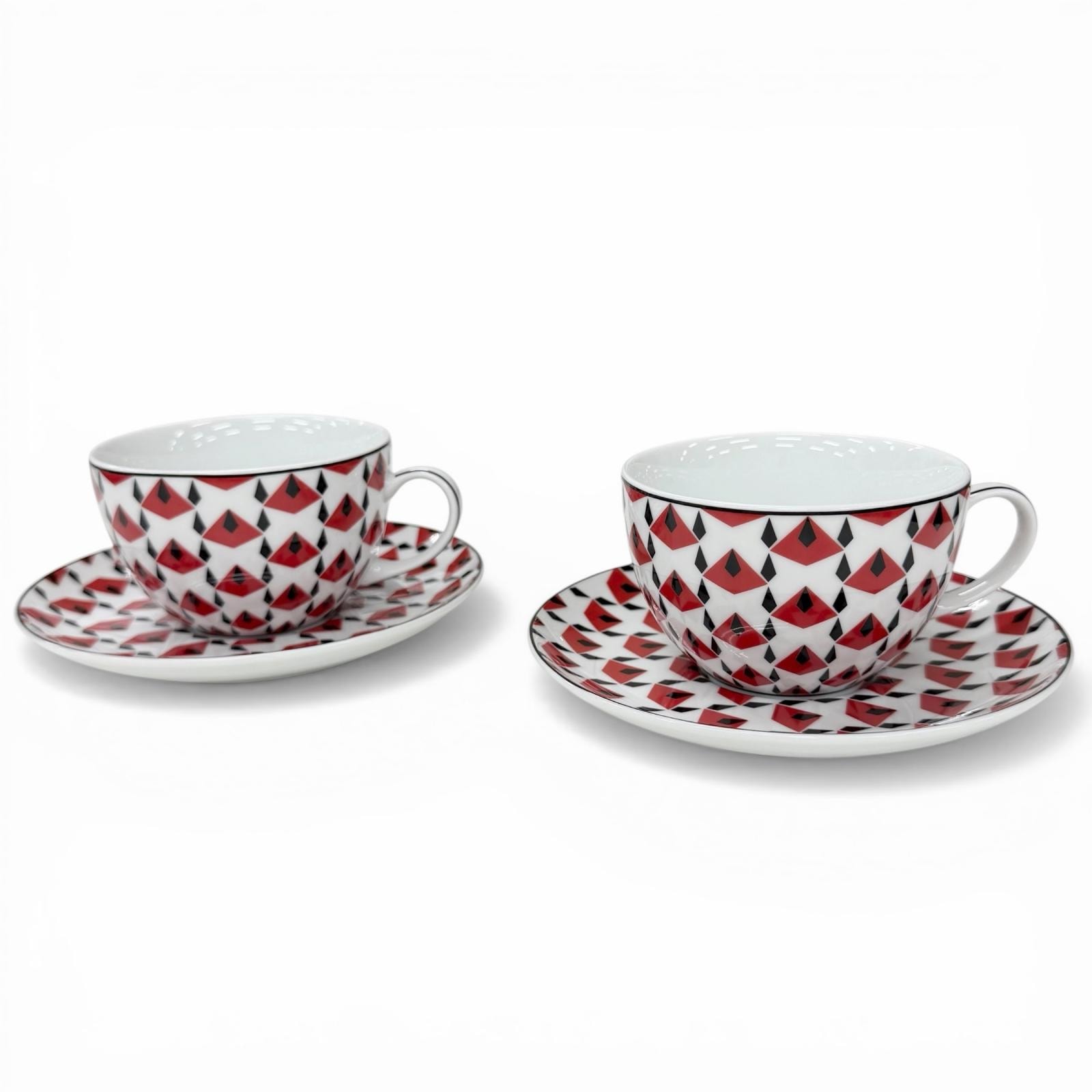 未使用品 プラダ 食器 ポーセリン ティーカップ 2点セット マルチ レディース