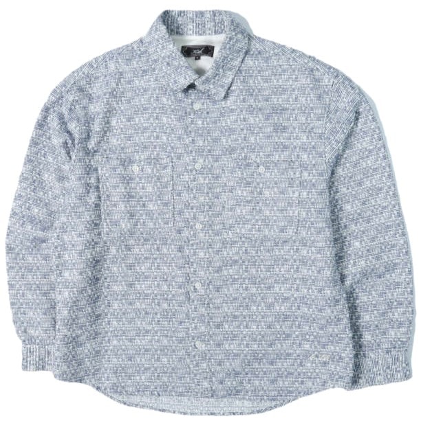KITH NYC キスニューヨークシティ 26SS Mixed Weave Apollo Shirt ミックスウィーブ アポロシャツ 26050060000610 M Savor 長袖 トップス g28209