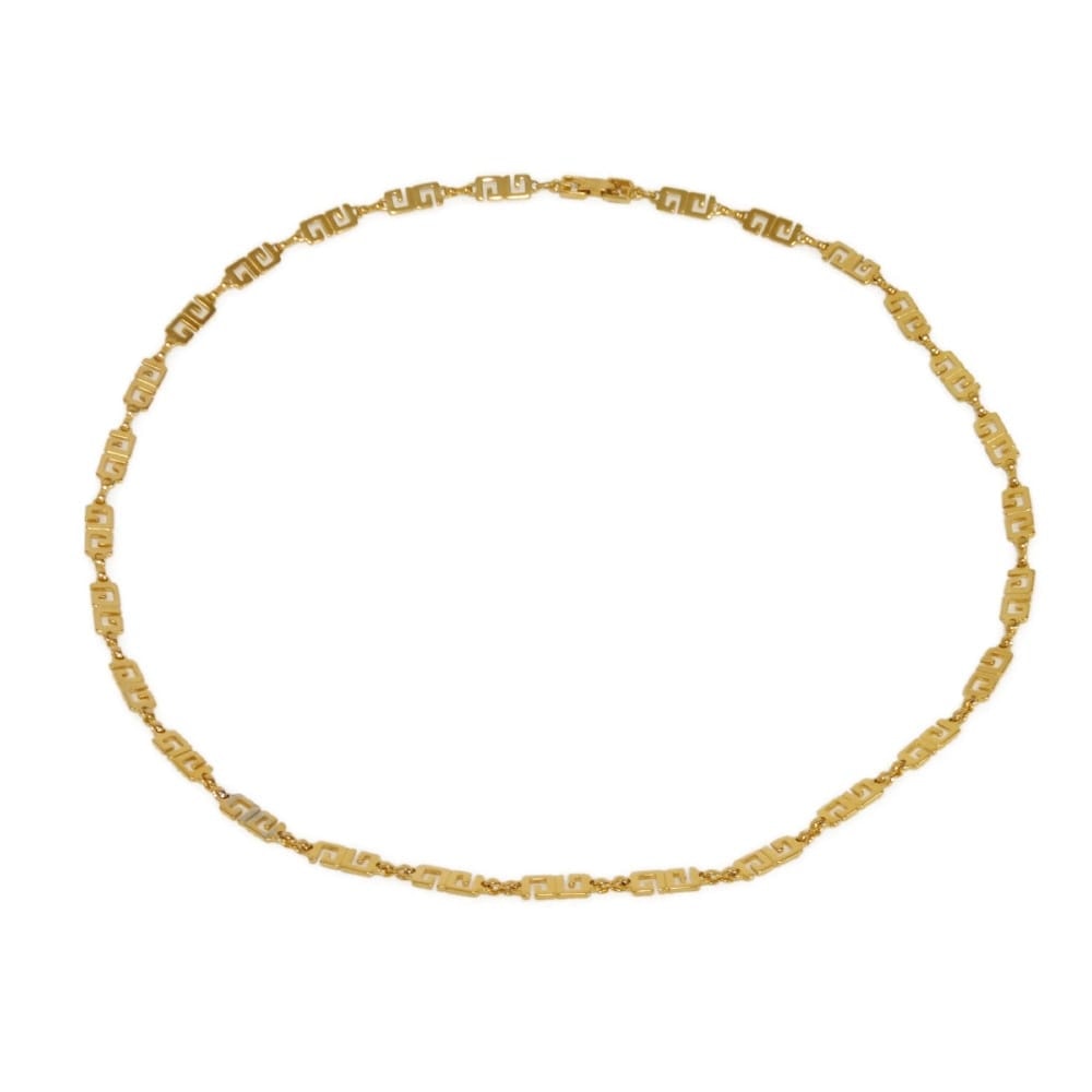 Givenchy ジバンシー 2G チェーンネックレス スクエアG Gロゴ GP 60cm パリニューヨーク ヴィンテージ GG メッキ ゴールド ネックレス