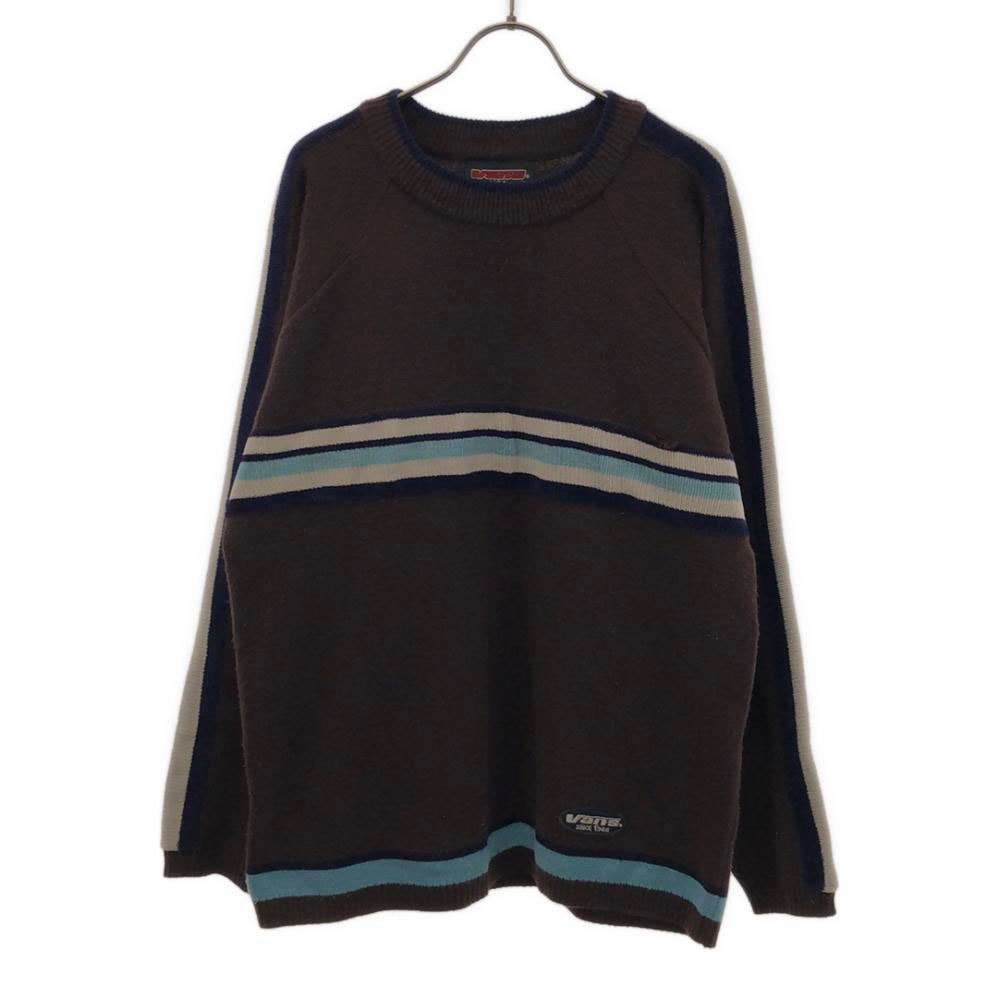 VANS ヴァンズ 90s オールド 長袖 セーター M ブラウン ニット