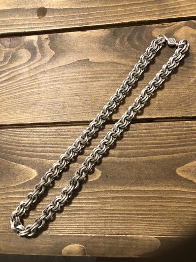 クロムハーツ ラージ ダブル ペーパーチェーン ネックレス