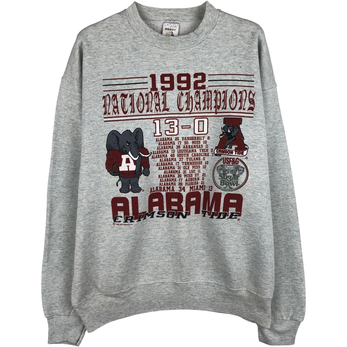 古着 90年代 フルーツオブザルーム FRUIT OF THE LOOM HEAVY カレッジ キャラクタースウェットシャツ トレーナー USA製 メンズL相当 ヴィンテージ/eaa459950