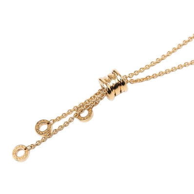 ブルガリ B-zero1 ビーゼロワン エレメント ネックレス 341470 K18YG イエローゴールド 750 レディース BVLGARI 【中古】