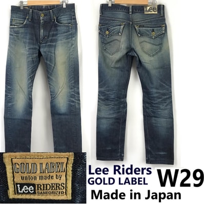 日本製★Lee Riders GOLD LABEL/リー★デニムパンツ【W29/メンズS-M程度/股下79cm/blue】ズボン/ボトムス/Pants/Trouser◆BJ055-e