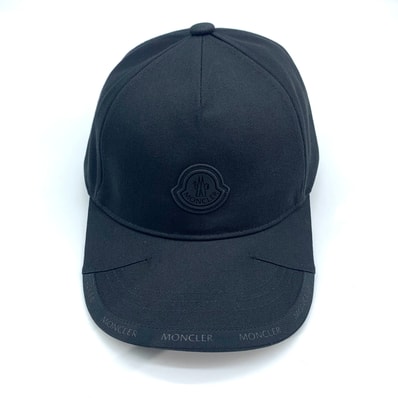 Moncler LOGO BASEBALL CAP MATT BLACK