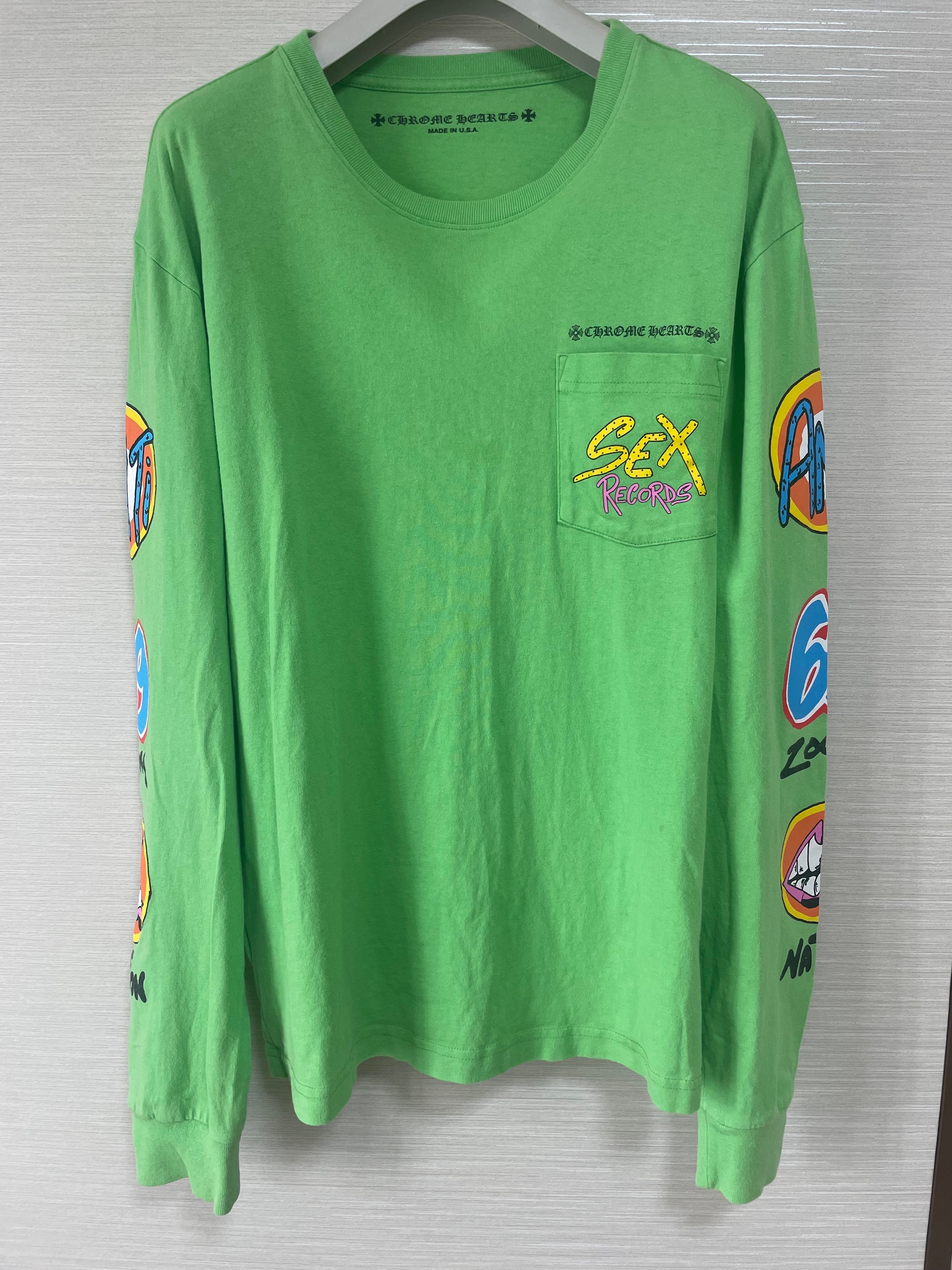 Chrome Hearts Matty Boy Sex Records L/S T-Shirt "Citrus"