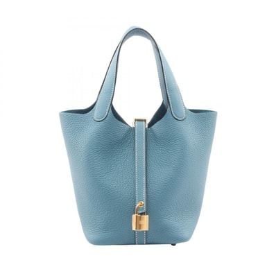 エルメス HERMES ピコタンロックPM ハンドバッグ バッグ レザー トリヨンクレマンス トリヨンクレマンス ニューブルージーン K刻印(2025年製造) レディース ブルー系 【中古】