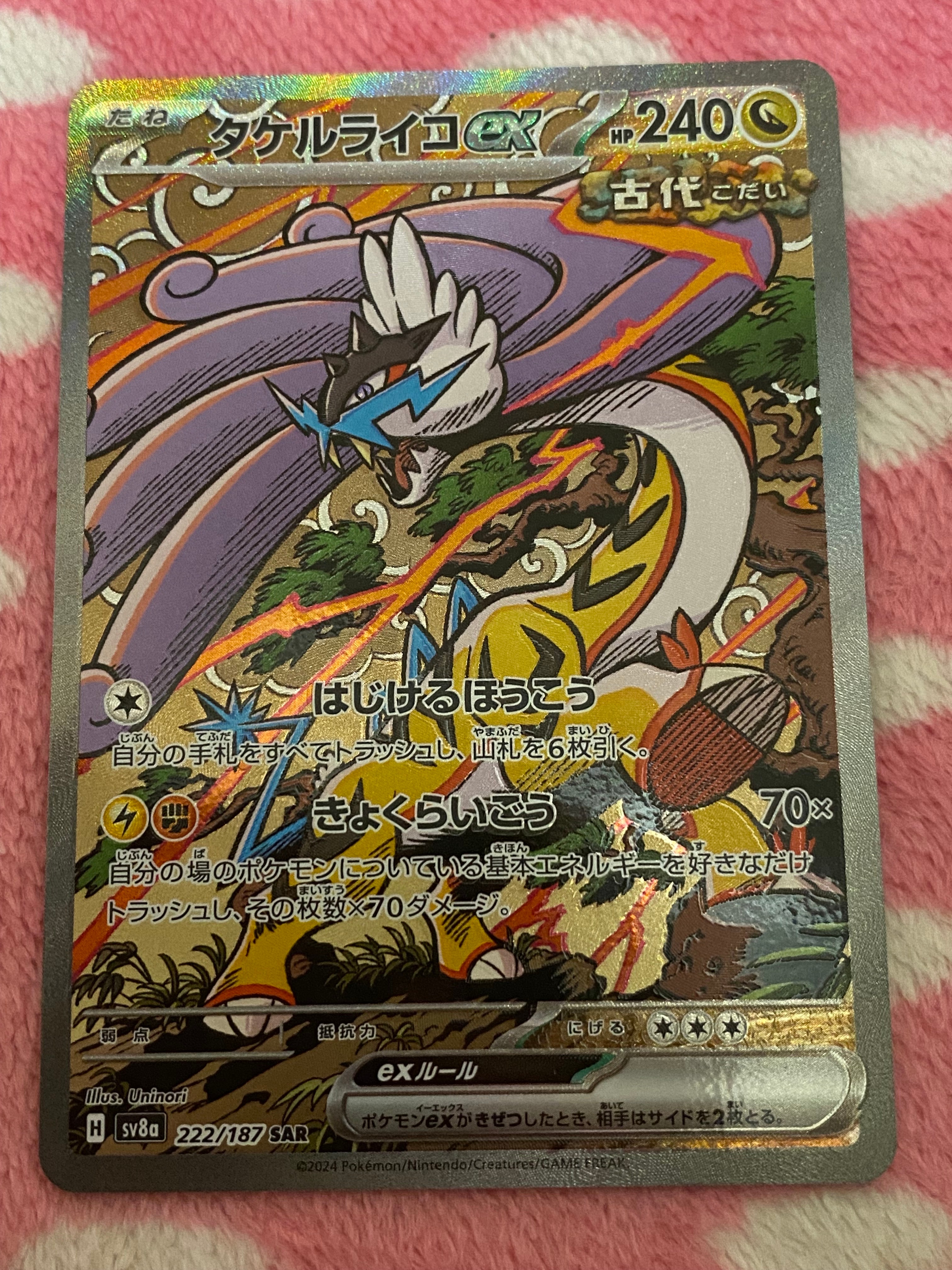タケルライコex SAR [SV8a 222/187](ハイクラスパック「テラスタルフェスex」)