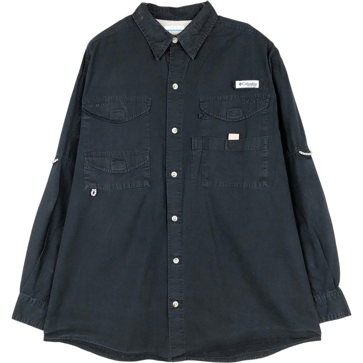 古着 コロンビア Columbia PFG 長袖 フィッシングシャツ メンズM相当/eaa676665