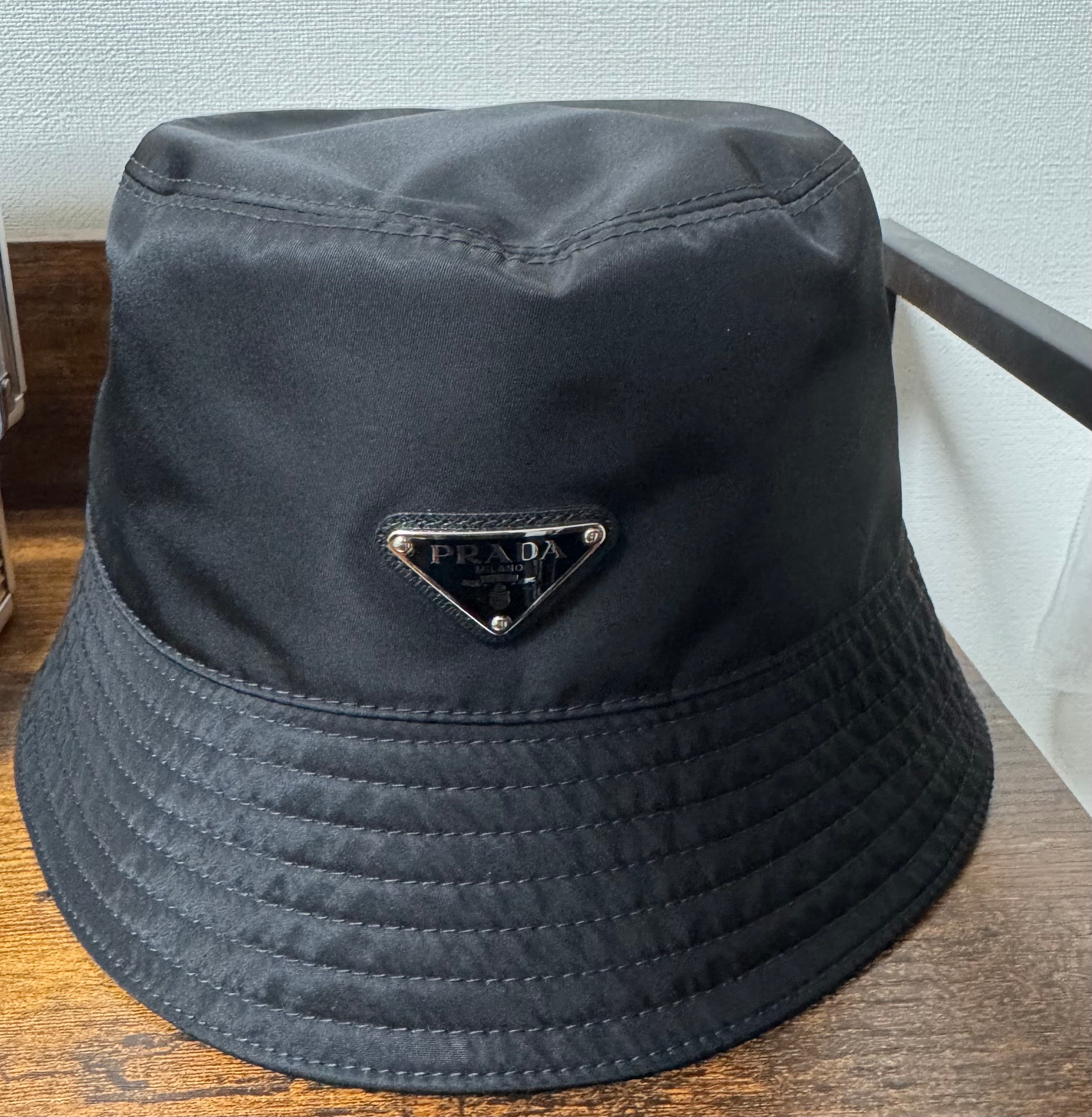 PRADA Re-Nylon Bucket Hat "Black"