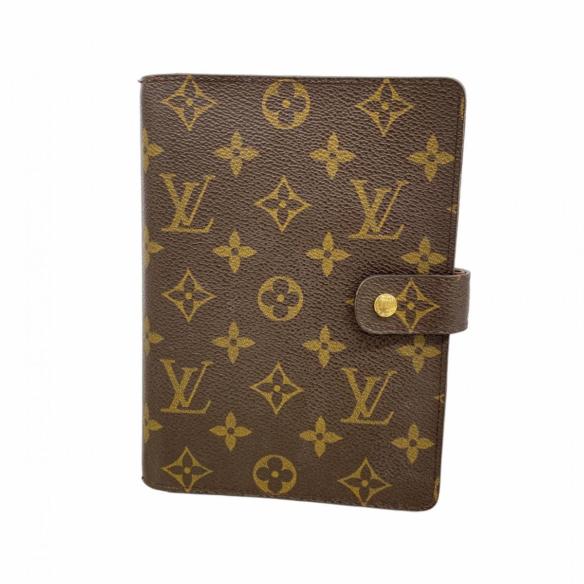 【6dd4378】ルイヴィトン 手帳カバー モノグラム アジェンダMM R20105 ブラウン【中古】メンズ レディース ユニセックス
