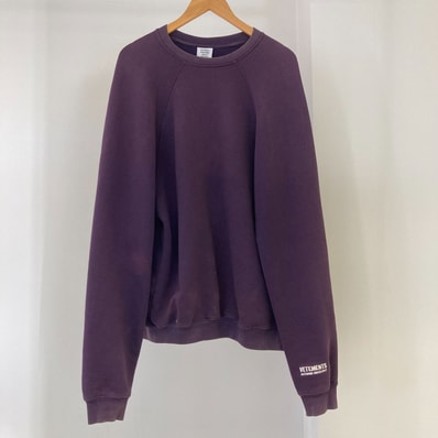 VETEMENTS(ヴェトモン) UNSKINNY オーバーサイズ スウェット サイズS パープル