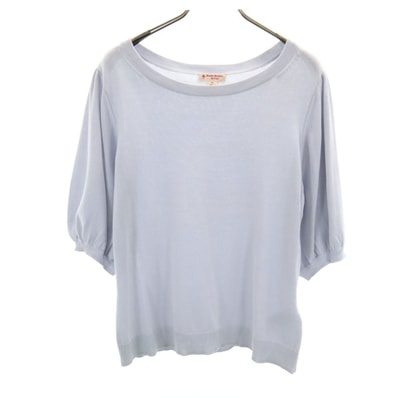 Brooks Brothers Red Fleece ブルックスブラザーズ レッドフリース 5分袖 セーター M ブルー系 ニット