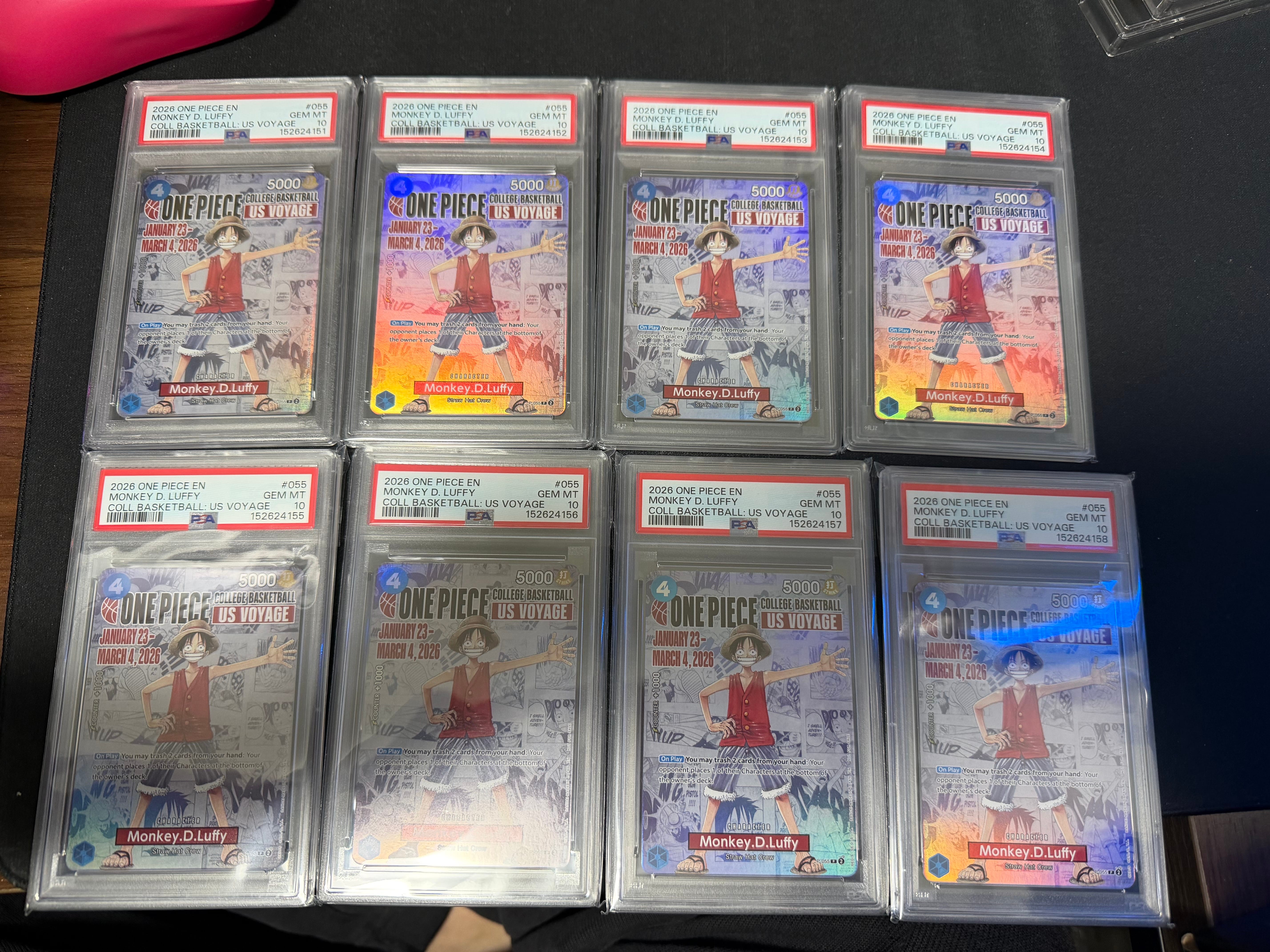 モンキー・D・ルフィ:P (開封済) [P-055]【英語版】(プロモーションカード「ワンピース カレッジ バスケットボール:USボヤージュ」)