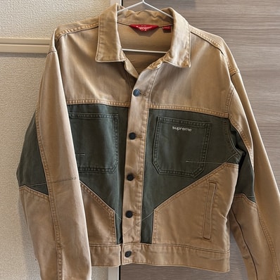 Supreme 2-Tone Paneled Denim Jacket "Brown"