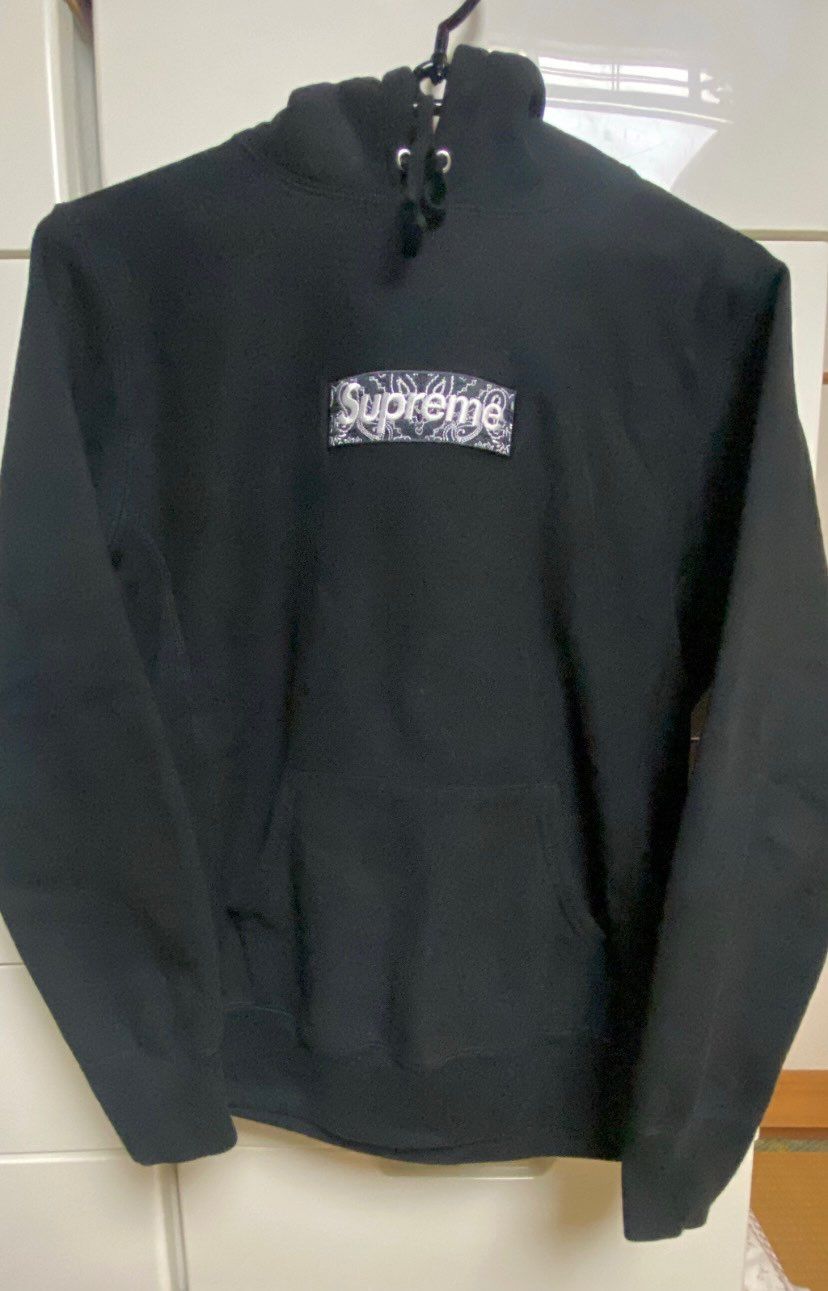 Supreme Bandana Box Logo Hooded Sweatshirt "Black"
