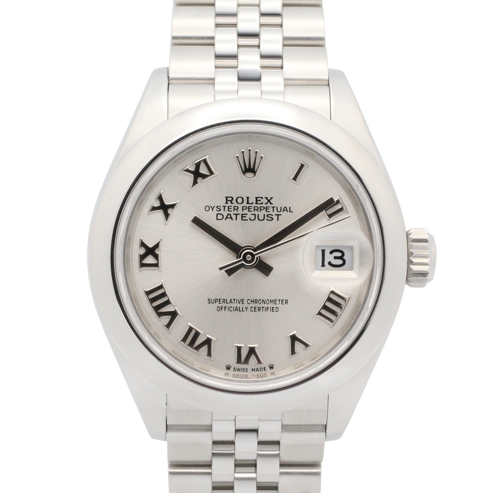 ロレックス ROLEX デイトジャスト ランダム番 腕時計 時計 ステンレススチール レディース シルバー系 ローマ 279160 【中古】