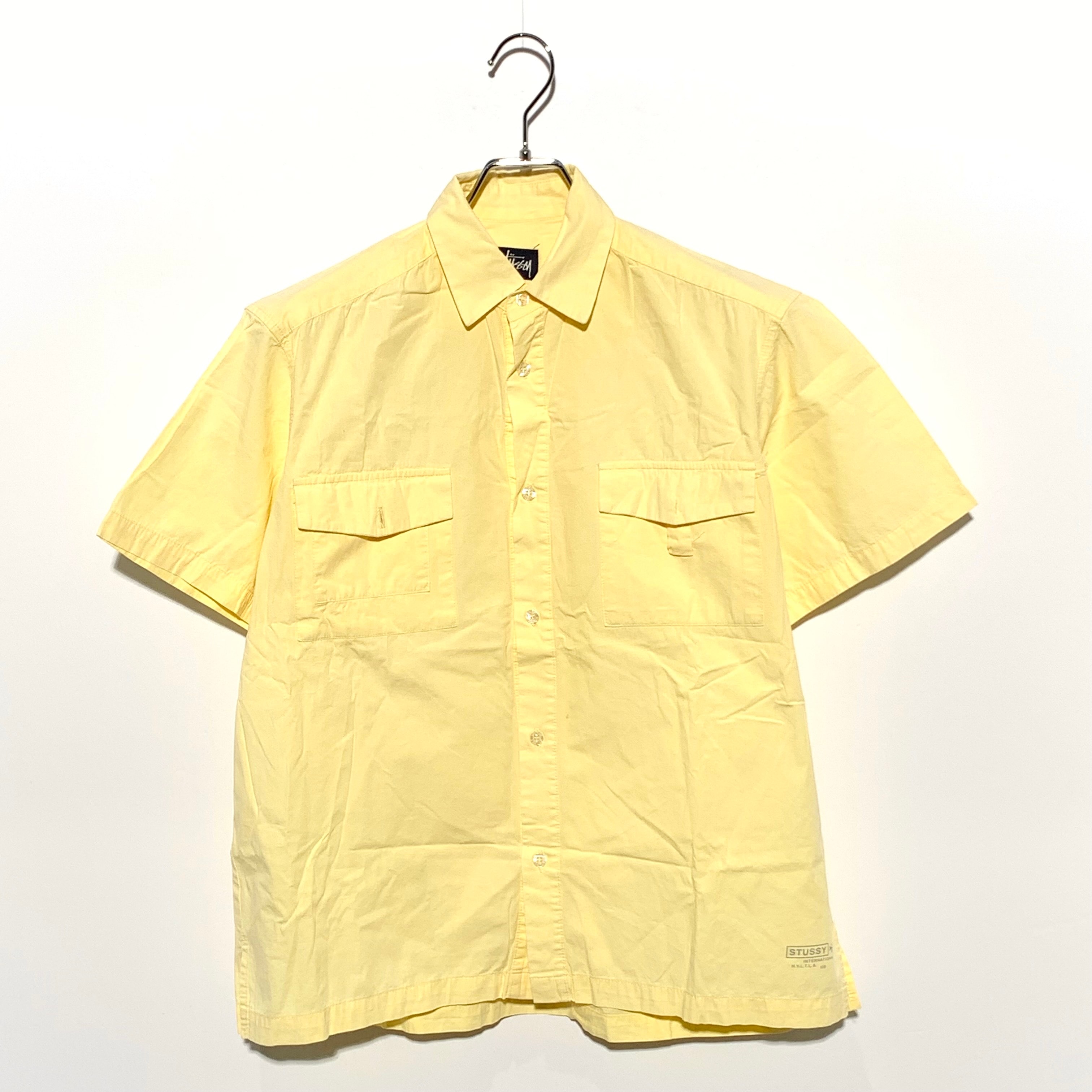 STUSSY SS work shirt yellow 90S