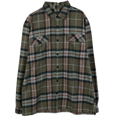 古着 パタゴニア Patagonia ORGANIC COTTON 42400FA21 長袖 フランネルチェックシャツ メンズL相当/eaa650553