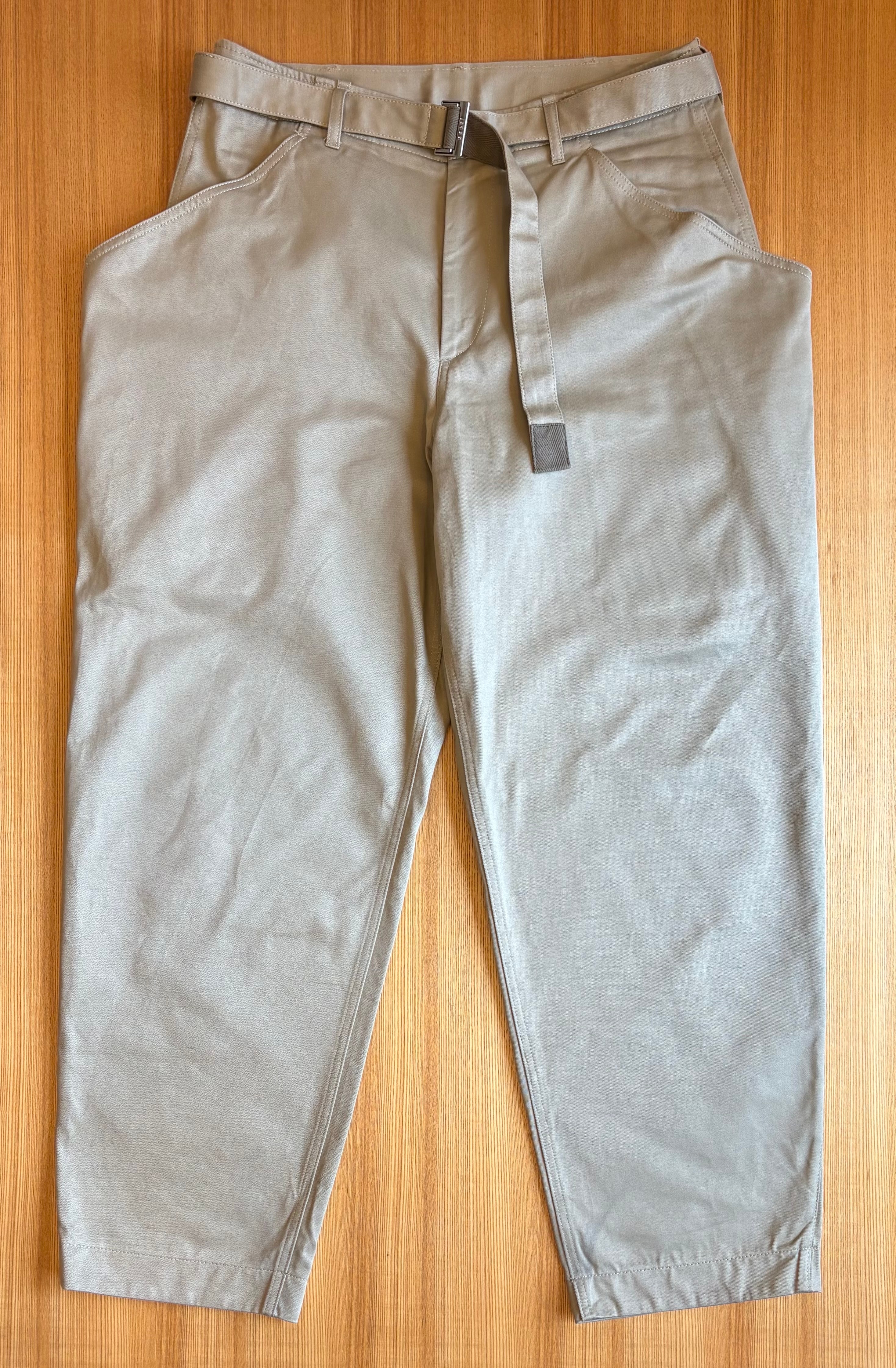 sacai Cotton Chino Pants "Beige"